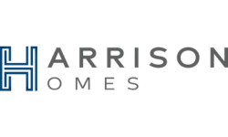 Harrison Homes logo — Award-winning Georgia home builder for Airabella Lake Oconee townhomes
